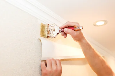 Pose de papier peint à Vrigne aux Bois — revêtements muraux et toiles de verre